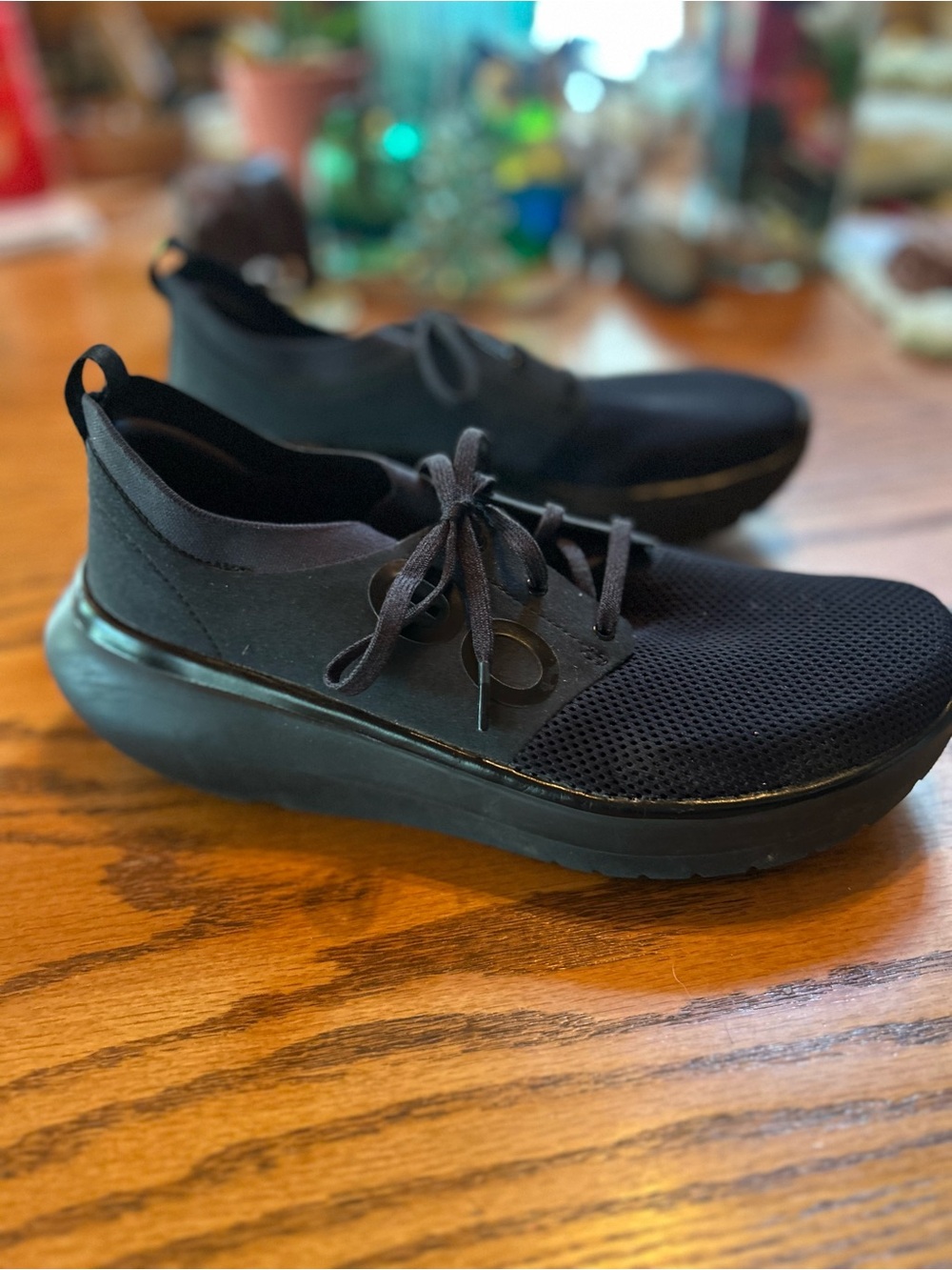 OOFOS OOmy Stride Recovery Sneakers Black Mesh Women’s Size 11 Orthopedic Low